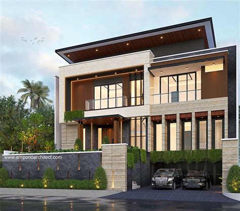 Desain Rumah Style Villa Bali Modern Tropis Urutan Luas Bangunan Terendah