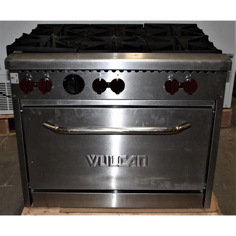 Scratch And Dent Vulcan Sx36 6bn Sx Series Natural Gas 6 Burner 36 Range With Standard Oven