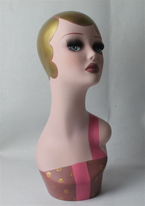 Hand Painted Mannequin Head For Hat Wig And Collection Etsy