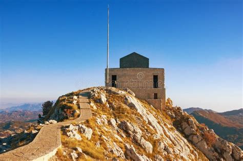 Mausoleum Of Petar II Petrovic Njegos In Lovcen National Park Stock