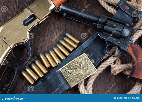 Old West Weapon And Ammunition Stock Image Image Of Ammunition