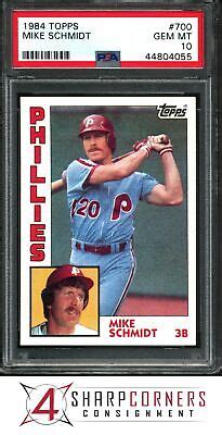 Topps Mike Schmidt Phillies Hof Psa Ebay