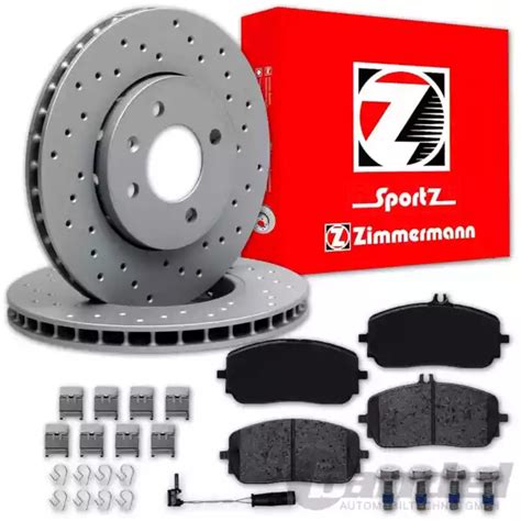 ZIMMERMANN DISCOS DE Freno 354mm Frente Almohadillas Para Mercedes