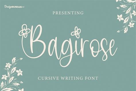 Bagirose - Cursive Writing Fonts