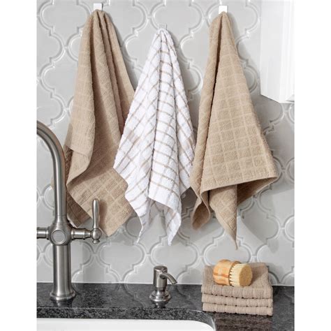 Ritz Cotton Kitchen Towels And Dish Cloths Set Of 3 Towels 3 Cloths