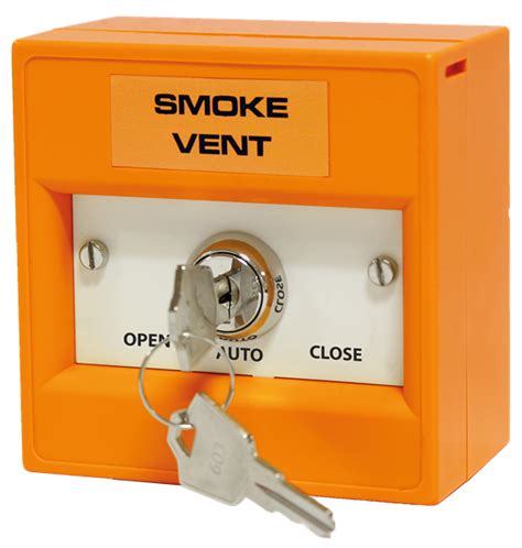 Smoke Vent Firemans Key Switch Orange OPEN AUTO CLOSE Call Point