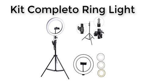 Kit Completo Ring Light Tripé Dimmer Youtuber Selfie Pro YouTube