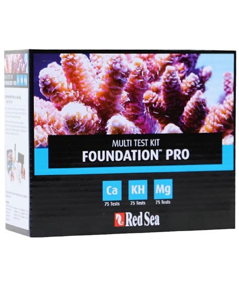 Red Sea Reef Foundation Pro Multi Test Kit Ca Alk Mg Calcium Magnesium And Alkalinity