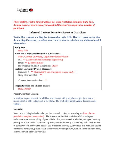 Research Ined Consent Survey Doc Template Pdffiller