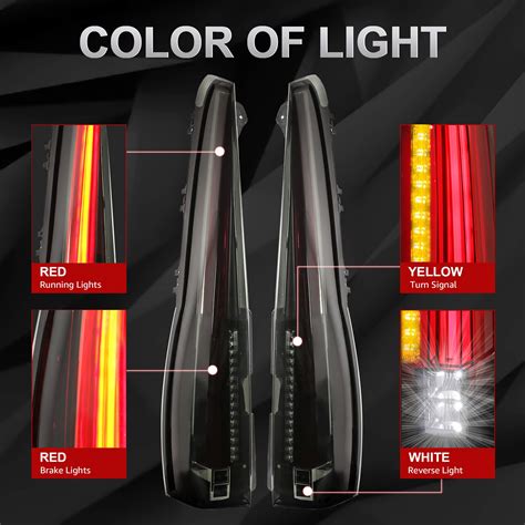 Buy Mostplus Led Tail Lights Rear Compatible For Chevy Tahoe