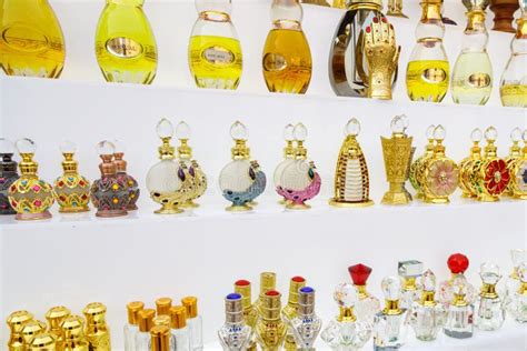 Arab oil bottles stock image. Image of closeup, beauty - 99705693