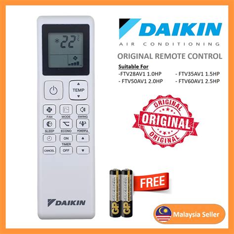 100 Genuine Original Daikin Aircond Air Cond Air Conditioner Remote