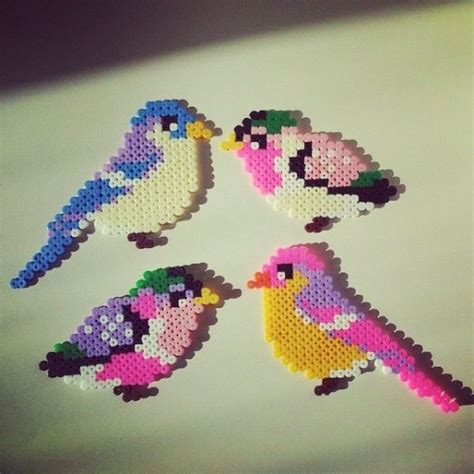 Birds Hama Perler Beads By Saretawasumaku Diy Perler Beads Perler