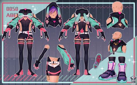 Vtuber Outfit Design by EvokStudios on DeviantArt