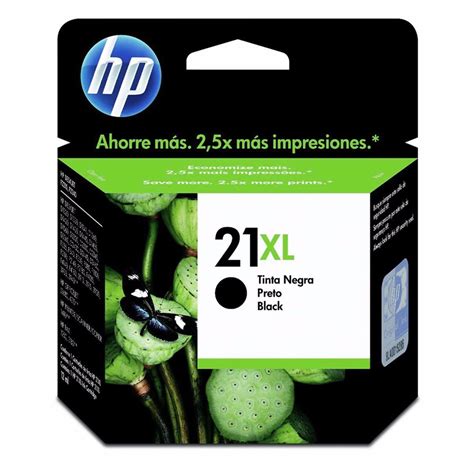 Cartucho P Hp 21 Xl Preto 25ml Impressora J3680 J4315 F4180 R 29 99