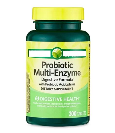 Probiotic Multi Enzyme Digestive Formula With Probiotic Acidophilus