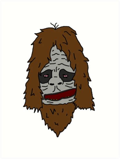 Sassy The Sasquatch Art Print By Jamesheron Redbubble