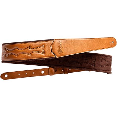 Taylor Vegan Leather Guitar Strap Tan 2.75 in. | Musician's Friend