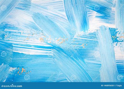 Pintura Azul Y Blanca Del Arte Abstracto Stock de ilustración