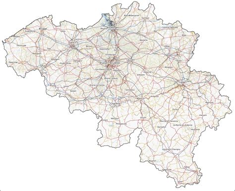 Belgium Highways Map