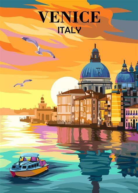 Venice Italy Poster Picture Metal Print Paint By Dika Sujud Displate