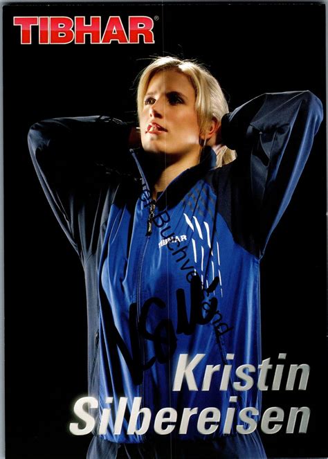 Original Autogramm Kristin Silbereisen Tischtennis Autograph