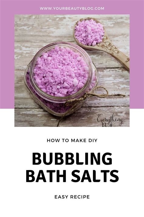 Bubbling Bath Salt Recipe Bubbling Bath Salts Bath Salts Diy Bath Salts