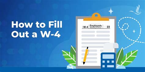 How To Fill Out A W 4 Optima Tax Relief