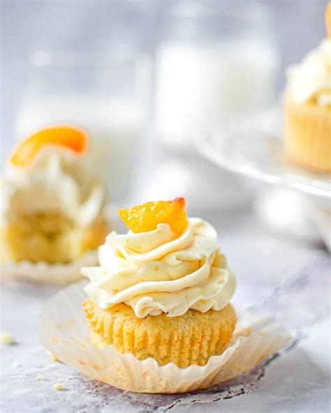 Peach Cupcakes: Quick 10 Minute Prep Time - Chopnotch