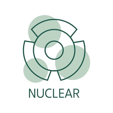 Premium Vector Nuclear Color Icon Logo Style