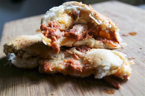 Cheesy Bbq Pulled Pork Pizza Rolls Jess Pryles