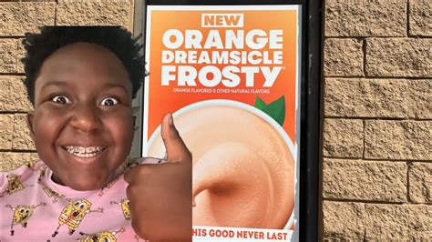 Wendys Orange Dreamsicle Frosty Review Chael Trgg Youtube