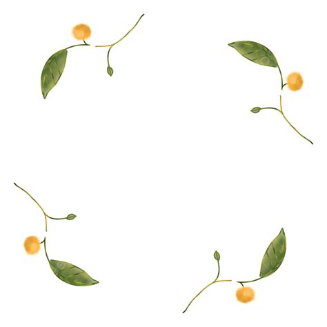 plant border png image plant border plant leaves frame png image