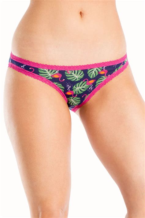 Sock It To Me Flamingo Low Rise Bikini Brief Cheapundies