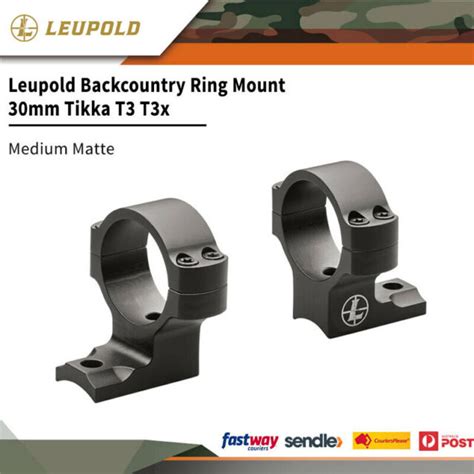 Leupold Backcountry Ringmount 30mm Tikka T3 T3x Medium Matte