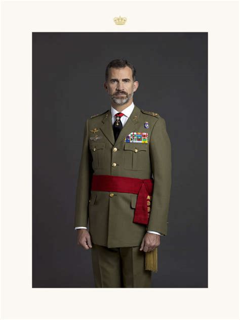 Retrato Oficial Felipe Vi Uniforme De Diario Capit N