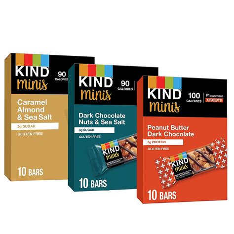 Kind Bar Minis Variety Pack Dark Chocolate Nuts And Sea