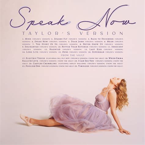 Speak Now Taylors Version O Que Sabemos Sobre A Terceira Regravação