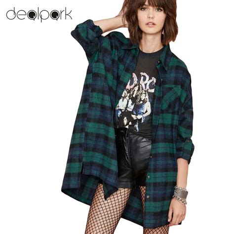 Plus Size 3xl 4xl 5xl Summer Tops Plaid Shirts Blouses Women Tartan