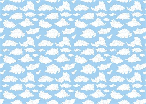 Doodle clouds wallpaper - Free shipping | Happywall