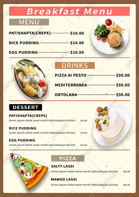 All Day Dining Restaurant Breakfast Menu Template Psd Png Images Free