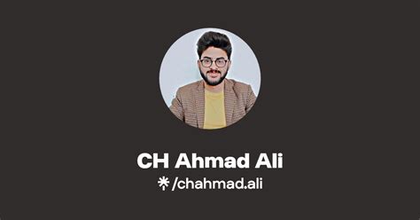 CH Ahmad Ali Instagram TikTok Linktree