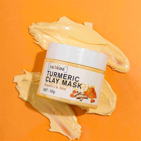 Extrait De Curcuma Masque De Boue Hydratant Nettoyage Du Visage Points