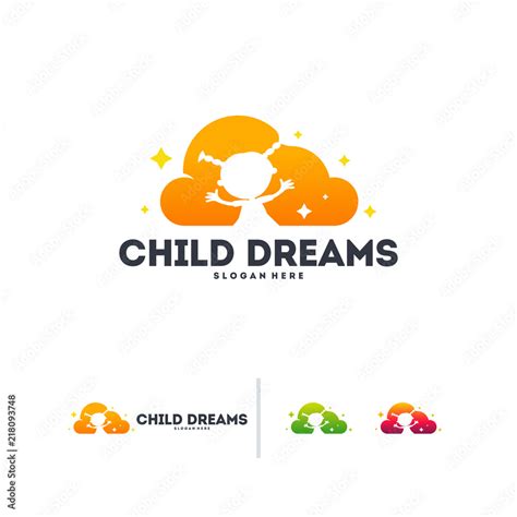 Cloud Dreams logo designs, Online Learning logo designs vector, Kids ...