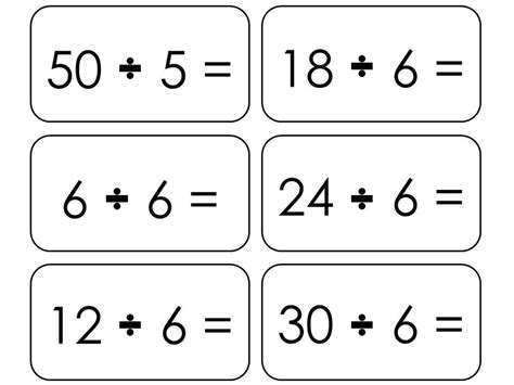 158 Printable Division Flashcards. Numbers 0-12. 1st Grade - Etsy