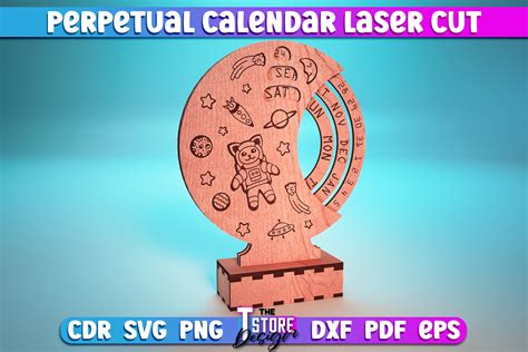 Perpetual Calendar Laser Cut SVG SVG Graphic By The T Store Design