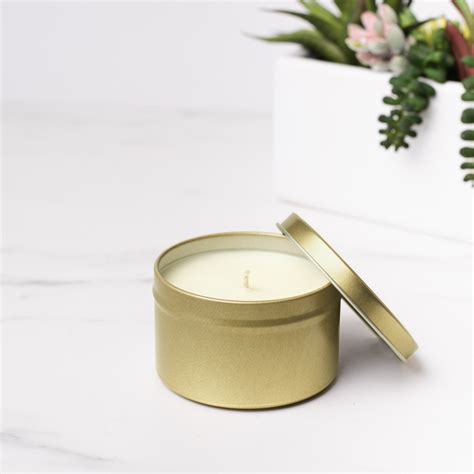 8 Oz Gold Candle Tin Candlescience