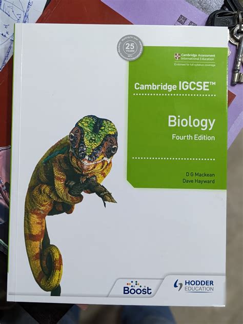 Cambridge Igcse Biology 4th Edition Hodder By D G Mackean Dave