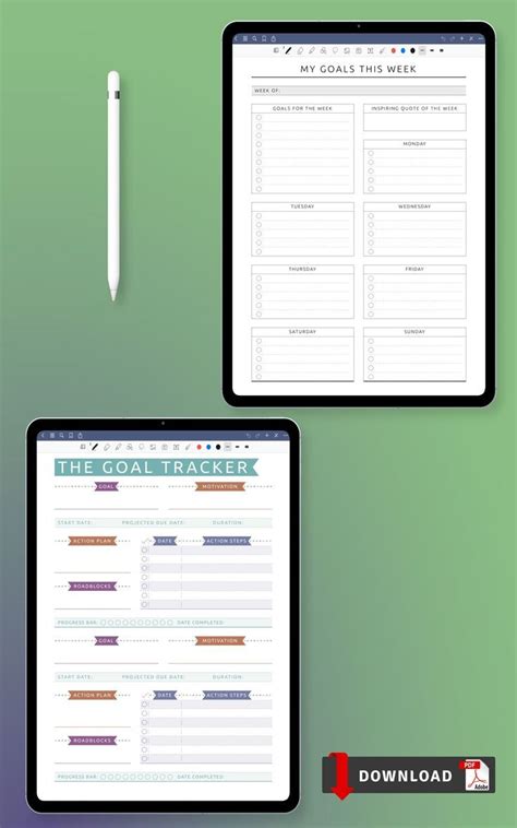 Goal Setting Sheet - Get Template | Smart goals template, Goal tracker ...