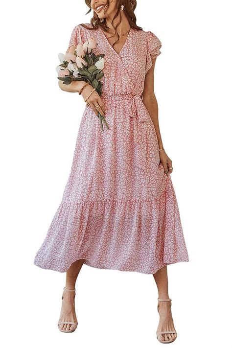 Afaz New Trading Ug Sommerkleid Kleid Damen Sommer Elegant V Ausschnitt